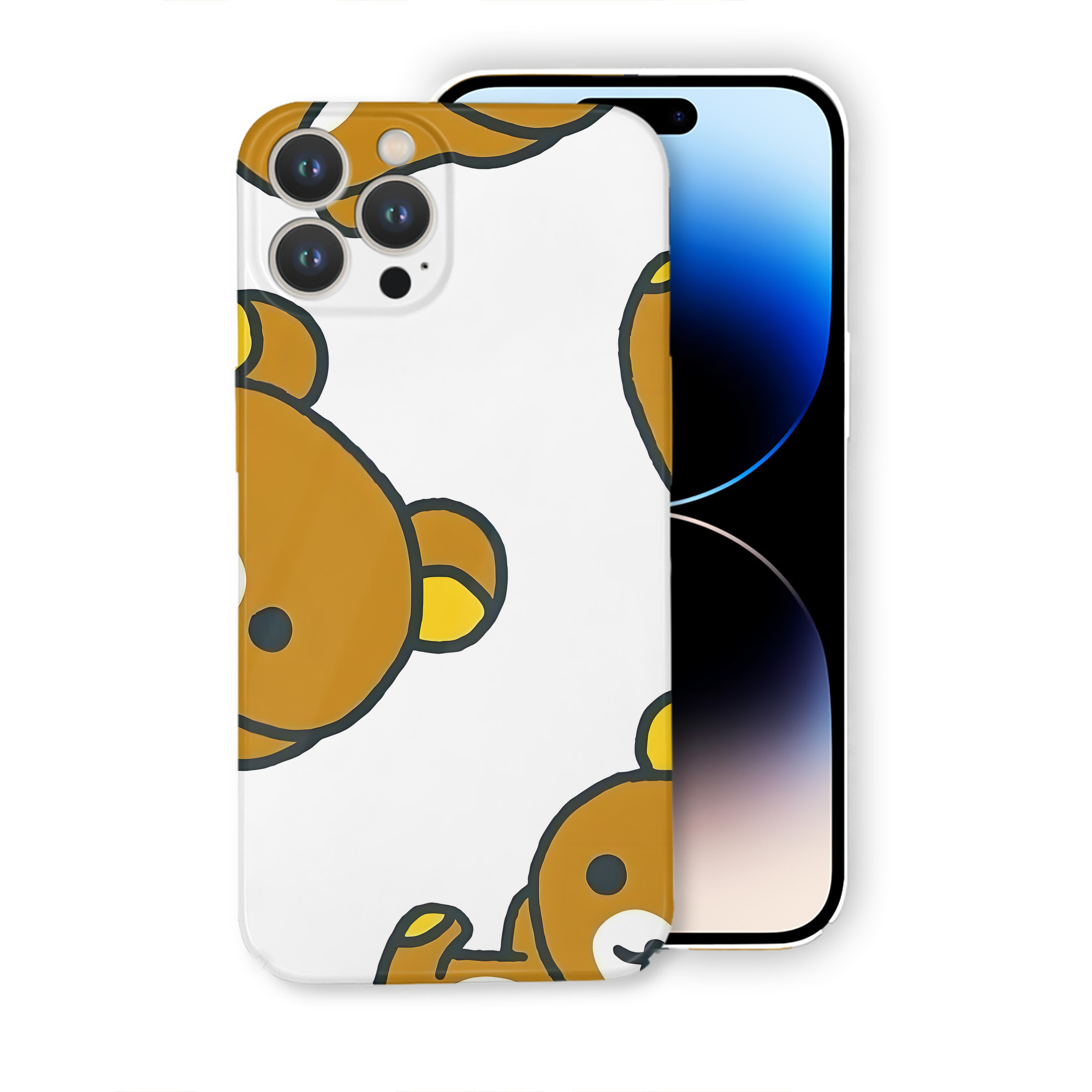 （画像用） リラックマ リラックマ キイロイトリ Rilakkuma Korilakkuma Kiiroitori 【iPhone 14シリーズ対応】ハードケース